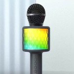 Wireless Bluetooth Speaker Microphone: LED Light, Powerful Sound, All-in-One Entertainment WT-02 for Universal Cell Phone And Bluetooth Device (Black)