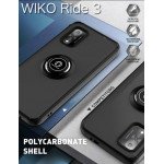 Wholesale Tuff Slim Armor Hybrid Ring Stand Case for Wiko Ride 3 (Navy Blue)