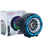 Wholesale Car Tire Design Bluetooth Speaker with LED Light and TWS Dual Pairing - High Audio Quality & Multifunctional X502 for Universal Cell Phone And Bluetooth Device (Black)