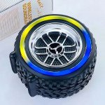 Wholesale Car Tire Design Bluetooth Speaker with LED Light and TWS Dual Pairing - High Audio Quality & Multifunctional X502 for Universal Cell Phone And Bluetooth Device (Black)