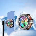Wholesale Magnetic Gaming Phone Cooler Fan with RGB Lights - Fast Cooling for Mobile Devices X18 for Universal Cell Phone And Bluetooth Device (Black)