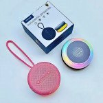 Wholesale Portable Bluetooth Speaker with RGB Lights and Handle - Wireless Music Player for Indoor and Outdoor Use X203 for Universal Cell Phone And Bluetooth Device (Pink)