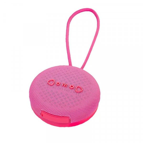 Wholesale Portable Bluetooth Speaker with RGB Lights and Handle - Wireless Music Player for Indoor and Outdoor Use X203 for Universal Cell Phone And Bluetooth Device (Pink)
