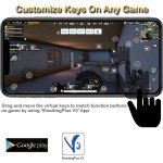 Wholesale Android iPhone iOS Compatible Wireless Key Mapping Gamepad Joystick Controller (Read Manual for Instructions) for Universal Gaming Platforms (Black)