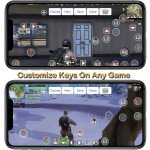 Wholesale Android iPhone iOS Compatible Wireless Key Mapping Gamepad Joystick Controller (Read Manual for Instructions) for Universal Gaming Platforms (Black)