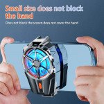 Wholesale RGB Gaming Phone Cooling Fan with Clip - Fast Portable Battery-Powered Cooler for Mobile Devices X52 for Universal Cell Phone And Bluetooth Device (Black)