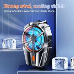 Wholesale RGB Gaming Phone Cooling Fan with Clip - Fast Portable Battery-Powered Cooler for Mobile Devices X52 for Universal Cell Phone And Bluetooth Device (Black)