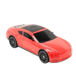 Luxury Grand Tourer Style Portable Bluetooth Speaker - Solar-Powered, Feature-Rich Audio Device X701 for Universal Cell Phone And Bluetooth Device (Red)