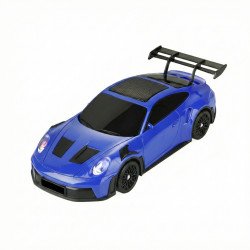 Sports Car Shaped Portable Bluetooth Speaker with RGB Lights, High Bass Thunder Sound & TWS (Blue)