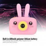 Wholesale 1080P Cute Bunny Soft Silicone Shell Digital Video Camera for Kids with Built-In Games X9C for Children Kid Party Outdoor and Indoor Play (Pink)