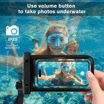 Wholesale Universal Extra Large Versatile Waterproof Phone Case Pouch with Adjustable Lanyard Neck Strap for Universal Cell Phone (Black)