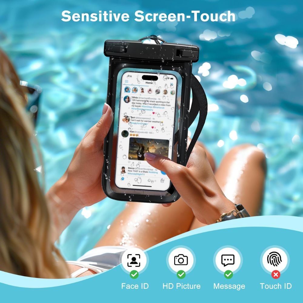 Wholesale Universal Extra Large Versatile Waterproof Phone Case Pouch with  Adjustable Lanyard Neck Strap for Universal