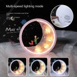 Wholesale Moon & Stars LED Bluetooth Speaker - Type-C Charging, Ambient Light, Hi-Fi Sound Y-567 for Universal Cell Phone And Bluetooth Device (White)