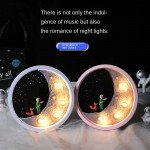 Wholesale Moon & Stars LED Bluetooth Speaker - Type-C Charging, Ambient Light, Hi-Fi Sound Y-567 for Universal Cell Phone And Bluetooth Device (White)