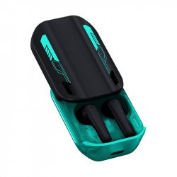 Gaming Style TWS True Wireless Bluetooth Headset Headphone with Handsfree Functionality YX08 for Universal Cell Phone And Bluetooth Device (Black)