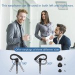 Wholesale Lightweight Business Bluetooth Headset with Over-the-Ear Hook and Charging Case - Single-Side Earpiece YYK520 for Universal Cell Phone And Bluetooth Device (Black)