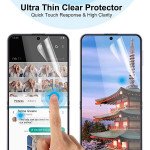 Wholesale HD Clear Ultra Slim Scratch Resistance Flexible TPU Film Front and Back Full Coverage Screen Protector Bubble Free Case Friendly for Samsung Galaxy Z Flip 5 (Clear)