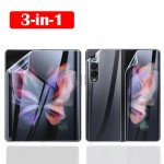 Wholesale HD Clear Ultra Slim Scratch Resistance Flexible TPU Film Front and Back Full Coverage Screen Protector Bubble Free Case Friendly for Samsung Galaxy Z Fold 5 (Clear)