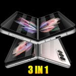 Wholesale HD Clear Ultra Slim Scratch Resistance Flexible TPU Film Front and Back Full Coverage Screen Protector Bubble Free Case Friendly for Samsung Galaxy Z Fold 5 (Clear)