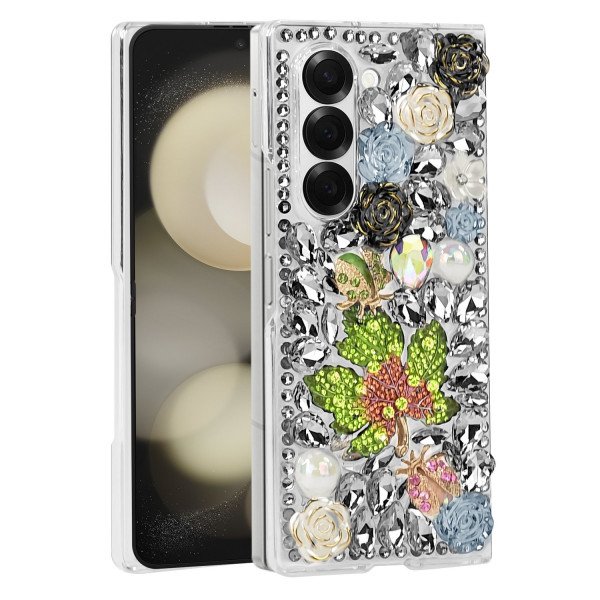 Wholesale Luxury Diamond Crystal Rhinestone Glitter Shiny Sparkle Cover Case for Samsung Galaxy Z Fold 6 5G (Black)