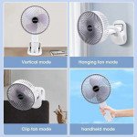 Wholesale Super Foldable Cooling Fan with 3-Speed Settings and Clip-On Holder ZL899 (White)