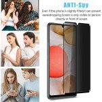 Wholesale Privacy Anti-Spy Full Cover Tempered Glass Screen Protector for Samsung Galaxy A03, A03s (USA), A03 Core, A02s, M12, M02 (Black)