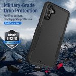 Wholesale Heavy Duty Strong Armor Hybrid Trailblazer Case Cover for Samsung Galaxy A13 5G (Black)