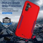 Wholesale Heavy Duty Strong Armor Hybrid Trailblazer Case Cover for Samsung Galaxy A13 5G (Red)