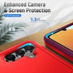 Wholesale Heavy Duty Strong Armor Hybrid Trailblazer Case Cover for Samsung Galaxy A13 5G (Red)