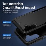 Wholesale Heavy Duty Strong Armor Hybrid Trailblazer Case Cover for Samsung Galaxy A14 5G (Navy Blue)