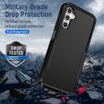 Wholesale Heavy Duty Strong Armor Hybrid Trailblazer Case Cover for Samsung Galaxy A14 5G (Navy Blue)