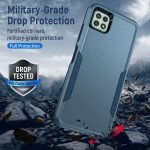 Wholesale Heavy Duty Strong Armor Hybrid Trailblazer Case Cover for Samsung Galaxy A22 5G / Boost Mobile Celero 5G (Navy Blue)