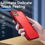 Wholesale Heavy Duty Strong Armor Hybrid Trailblazer Case Cover for Samsung Galaxy A22 5G / Boost Mobile Celero 5G (Red)