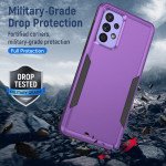 Wholesale Heavy Duty Strong Armor Hybrid Trailblazer Case Cover for Samsung Galaxy A23 5G (Purple)