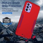 Wholesale Heavy Duty Strong Armor Hybrid Trailblazer Case Cover for Samsung Galaxy A53 5G (Red)