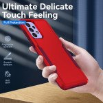 Wholesale Heavy Duty Strong Armor Hybrid Trailblazer Case Cover for Samsung Galaxy A23 5G (Red)