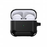 Wholesale Heavy Duty Shockproof Armor Hybrid Protective Case Cover for Apple Airpod 3 (2021) (Black Green)