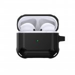 Wholesale Heavy Duty Shockproof Armor Hybrid Protective Case Cover for Apple Airpod 3 (2021) (Black)