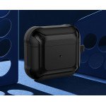Wholesale Heavy Duty Shockproof Armor Hybrid Protective Case Cover for Apple Airpod 3 (2021) (Navy Blue)