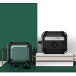 Wholesale Heavy Duty Shockproof Armor Hybrid Protective Case Cover for Apple Airpod 3 (2021) (Black Green)