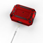 Wholesale Military Grade Strong Tech Armor Heavy Duty Hybrid Case With Hook for Apple Airpods 3 (2021) (Red)