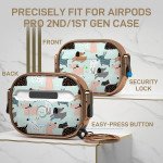 Wholesale Fashion Design Electroplated Full Body Hybrid Locking Lids Airpod Case Cover With Holder Clip for Apple Airpod Pro 2 / 1 (Dog)