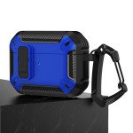 Wholesale Rugged Design Shockproof Anti-Scratch Protective Case with Tight Closure and Holder Clip for Apple Airpod 3 (Gen 3 2021) (Navy Blue)