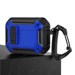 Wholesale Rugged Design Shockproof Anti-Scratch Protective Case with Tight Closure and Holder Clip for Apple Airpod Pro 2 / 1 (Navy Blue)