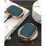 Wholesale Fashion Design Electroplated Full Body Hybrid Locking Lids Airpod Case Cover With Holder Clip for Apple Airpod Pro 2 / 1 (Green/Rose)