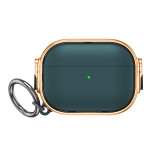 Wholesale Fashion Design Electroplated Full Body Hybrid Locking Lids Airpod Case Cover With Holder Clip for Apple Airpod Pro 2 / 1 (Green)