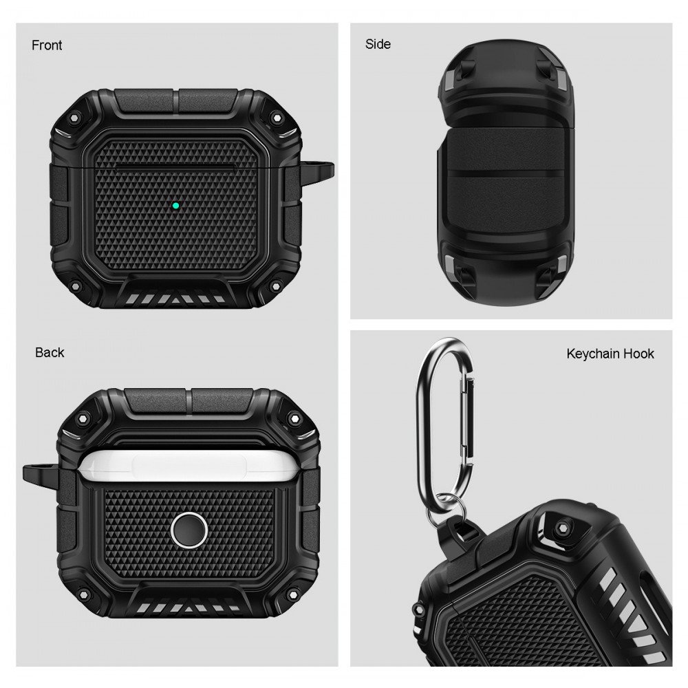 Hard shell airpods hotsell case with keychain