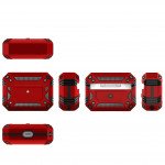 Wholesale Tech Armor Heavy Duty Hybrid Case with Hook for Apple Airpod Pro (Red)