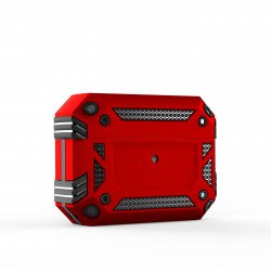 Tech Armor Heavy Duty Hybrid Case with Hook for Apple Airpod Pro (Red)