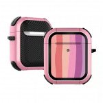 Thunder Strong Armor Heavy Duty Hybrid Case for Apple Airpod (Pink)